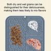 Pet Slow Food Mat with Suction Cups Four-Zone Pet Food Tray for Slow