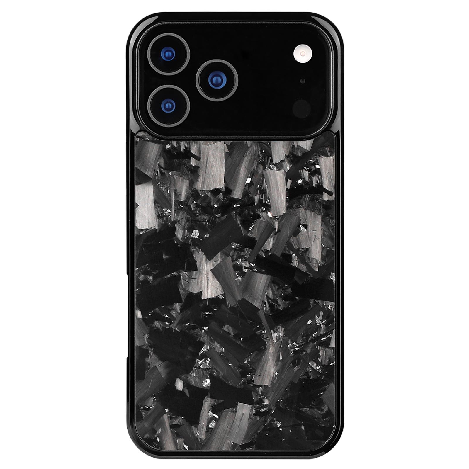 

Стильный магнитный чехол из кованого углеволокна для iPhone 17 16 15 14 13 12 11 Air Pro Max Противоударный бронированный чехол iPhone 11 серебряный