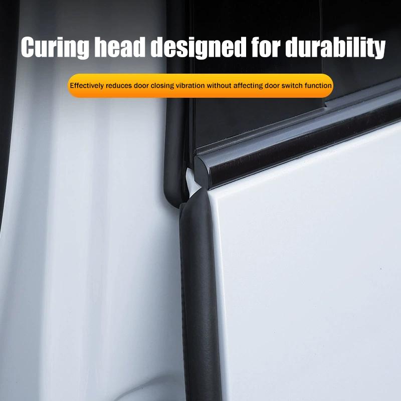 2pcs Car B pillar Sealing Strip Steel Bar Enhanced Door Edge Gap Dustproof and Sound Insulation for Sedan SUV