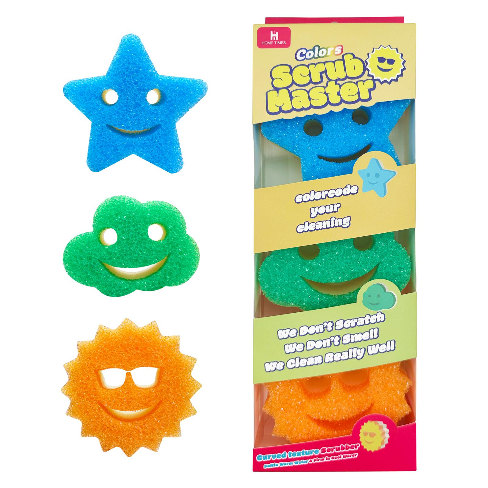 

3 шт. Кухонные губки Двусторонние мочалки Супервпитывающее кухонное полотенце Устойчивая к царапинам губка для мытья посуды Высоковпитывающая