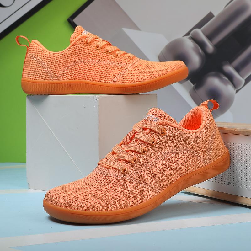 

New wide head shoes wide last wide foot shoes flying woven surface breathable soft sole outdoor non-slip and wear-resistant foreign trade barefoot sho 42