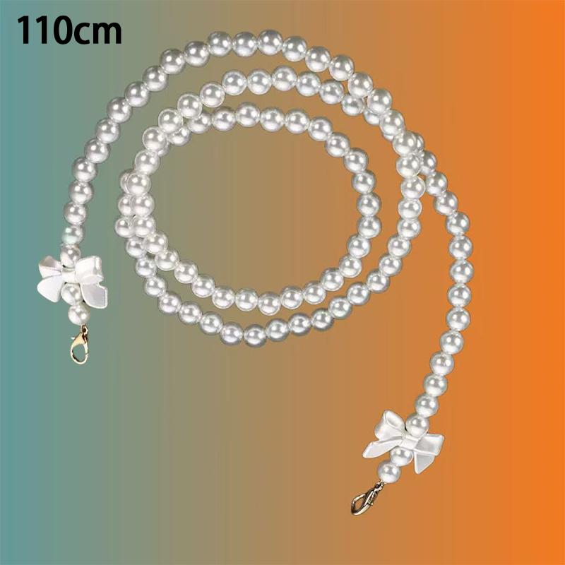 Korean Pearl Chain Stylish Accessories Phone Lanyard Beaded Charm Crossbody Bag Chain