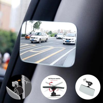 Araba için Kör Nokta Aynası HD Dışbükey Ayna Kare 360 Ayarlanabilir Geniş Açı Araba Dikiz Yan Aynası Park Yardımcı Aynaları