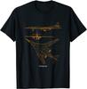 Russian Military Aircraft Tu-160 White Swan Bomber Line Art T-Shirt. Summer Cotton Oversized Streetwear Men T Shirt New