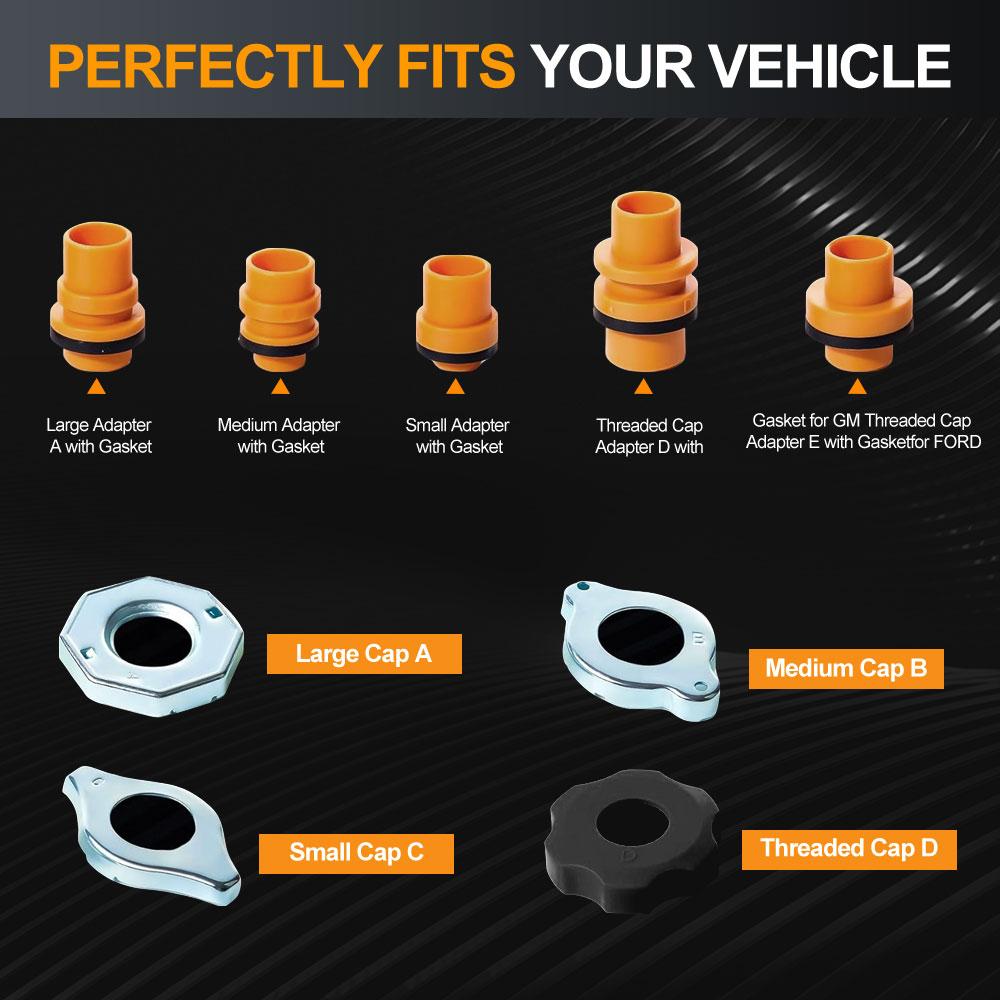 Plastic Filling Funnel Spout 15Pcs/Set Fit Universal Vehicles Spill Proof Coolant Filling Kit Car Accessories Pour Oil Tool