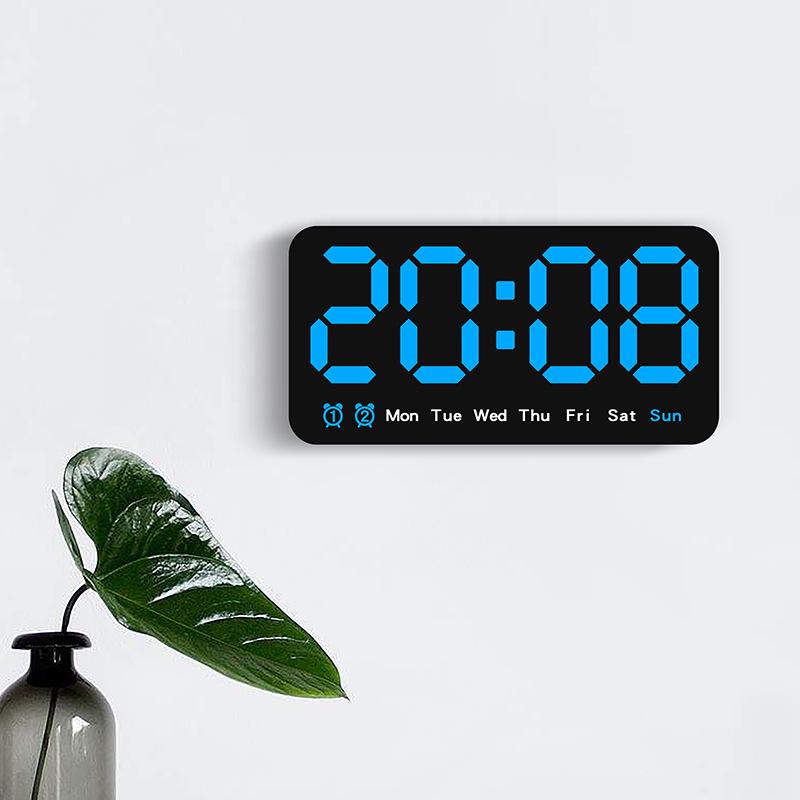 Multifunctional Wall Clock 6638: Large Screen, Dual-Use, Temperature Display, Living Room Alarm Clock