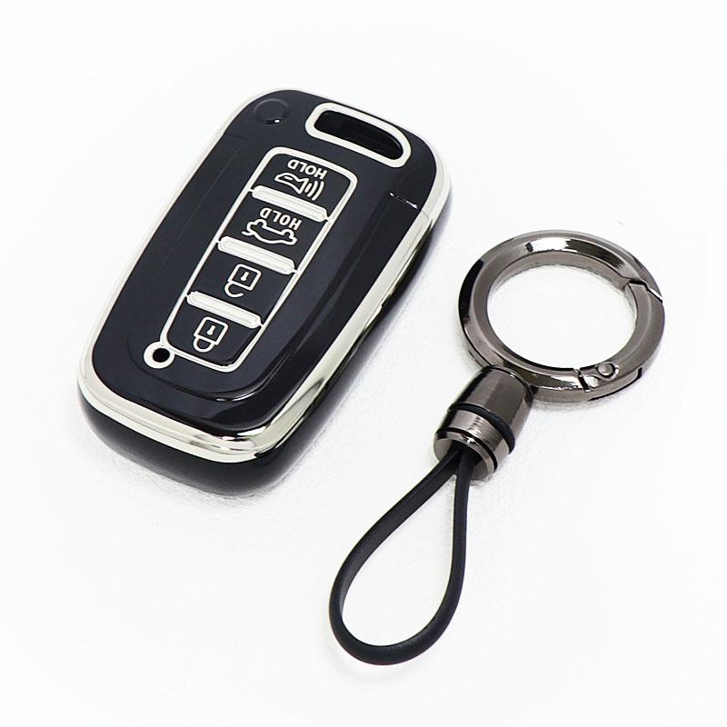 Keyless Shell Holder For Kia Sorento K5 K7 Sportage R Borreed 4 Buttons Tpu Key Case Cover For Hyundai Ix35 Sonata Tucson Azera