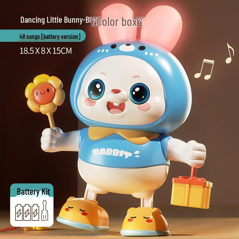 48-Song Singing & Dancing Baby Rabbit Toy for Head Lifting Training