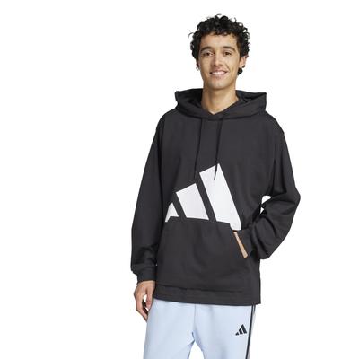 Adidas Essentials Big Logo Single Jersey Hoodie KTF16 Herren Schwarz/Weiß (IN6183)