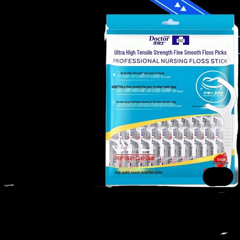 Dr. Tooth Ultra-Strong Smooth Deep Cleaning Dental Floss Picks 7.4mm