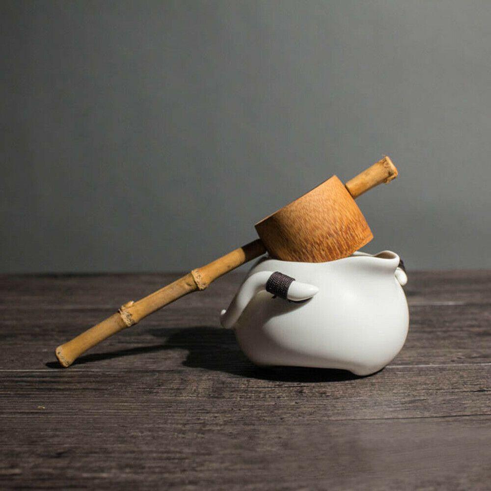 Handmade Natural Long Handle Teahouse Chinese Crafts Colander Infuser Tea Filter Bamboo Strainer