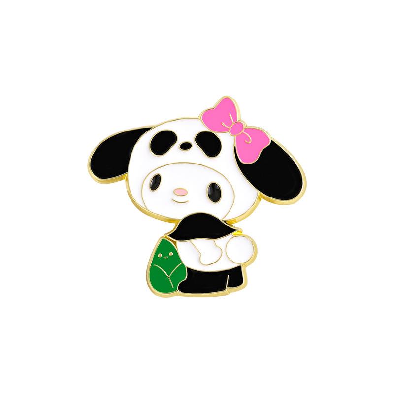 Sanrio Character Perimeter Cute Cartoon Cinnamoroll Kuromi Pochacco My Melody Zinc Alloy Brooch Enamel Badge Decorative Pin for Bag