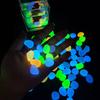 100 sztuk Kamieni Luminescencyjnych, Żywiczne Świecące Kamienie do Krajobrazu, Ścieżek Ogrodowych, Roślin w Doniczkach, Parków, Dekoracji Akwariów,
