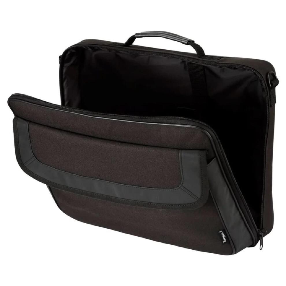 Laptop Bag, Fits Laptop up to 16", Case for Travel and Business, Padded Shoulder Strap, Front Storage Pocket – Black