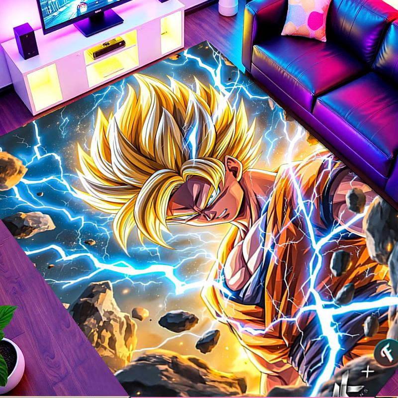 Kober s potiskem DRAGON BALL, Omyvatelný podlahový koberec, Do předsíně, Koleje, Prádelny, Kanceláře, Pracovny, Domácí dekorace, Dárek k narozeninám, Vánocům