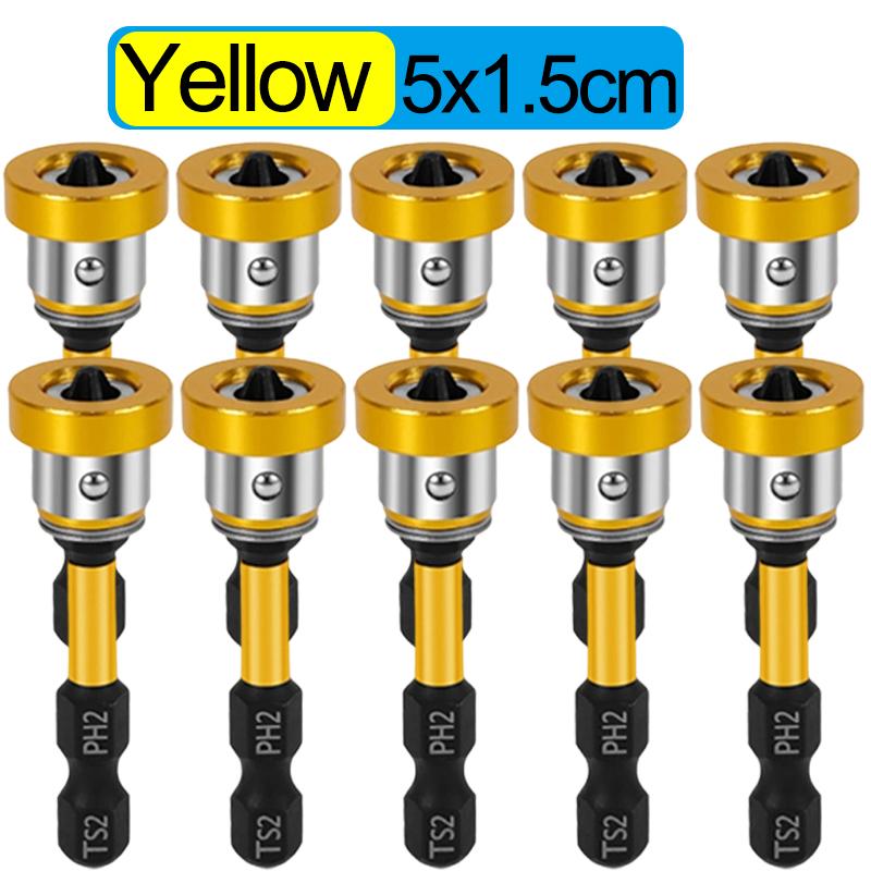 12/1pcs PH2 Hex Shank Magnetic Plasterboard Screwdriver Bit Positioning Batch Head Drywall Locating Screw Bits Drilling Tools