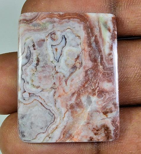 

43Cts.Natural Rosetta Jasper Octagon Jasper Cabochon Loose Gemstone26X34X4MM PP-1088
