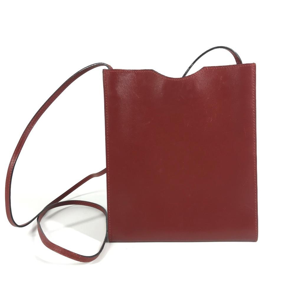 HERMES Onimetu Bag Crossbody Pochette Shoulder Bag Leather BrownBased