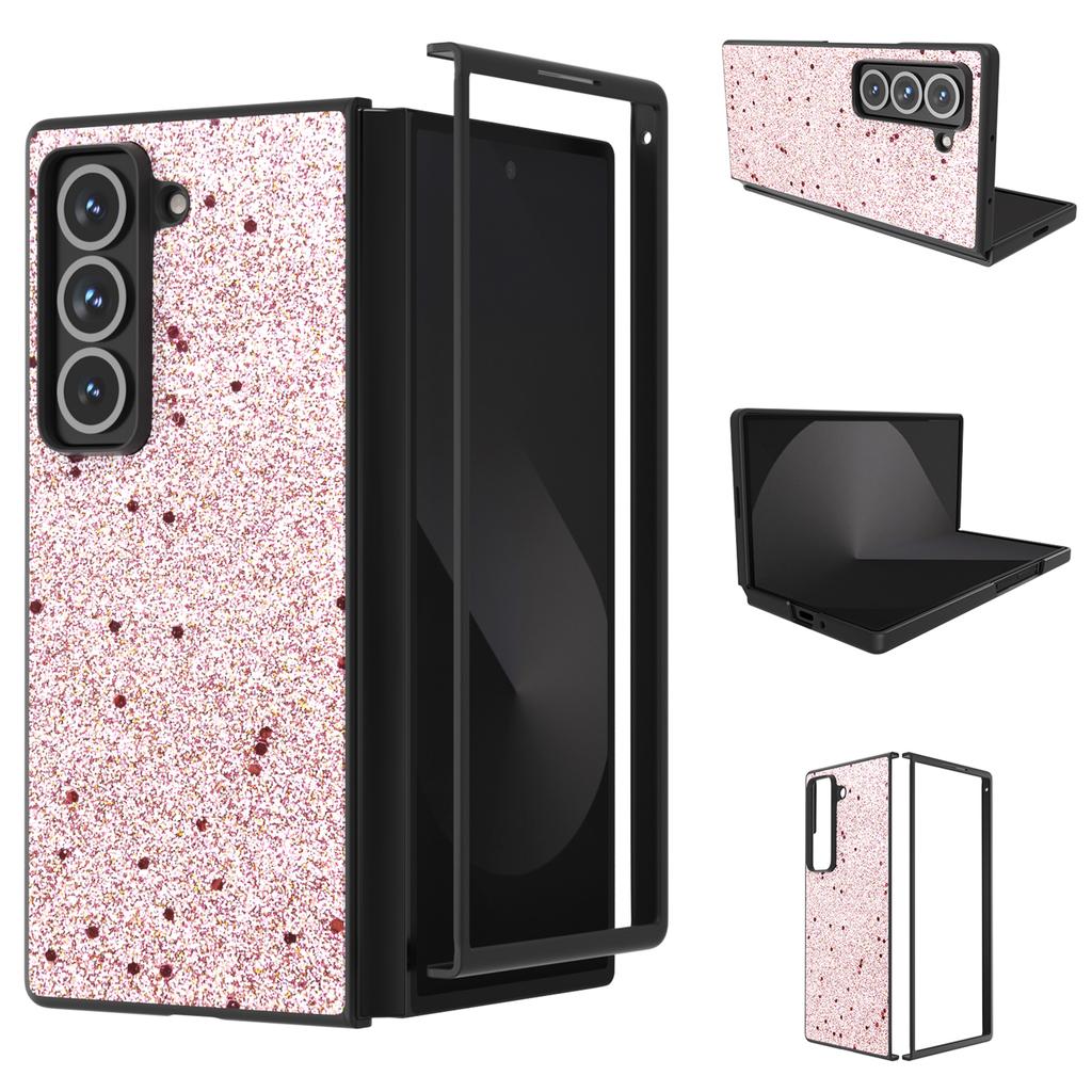 For Samsung Galaxy Z Fold Special Case Glitter Leather+PC Phone Cover