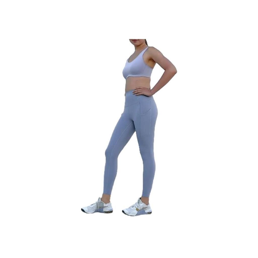 Nike Universal Journey Series Solid Quick-Dry High-Waist Pocket Nine-Point Tight Sports Leggings Women leggings Slate-Blue DQ5898-493