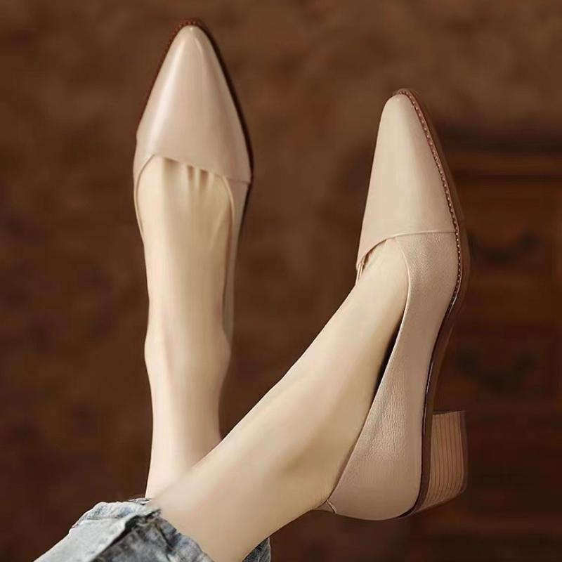 Fashion Sharp pointed women's single Shoes Shallow French high heels Fashion comfort ladies shoes Versatile elegant female pumps Mujer