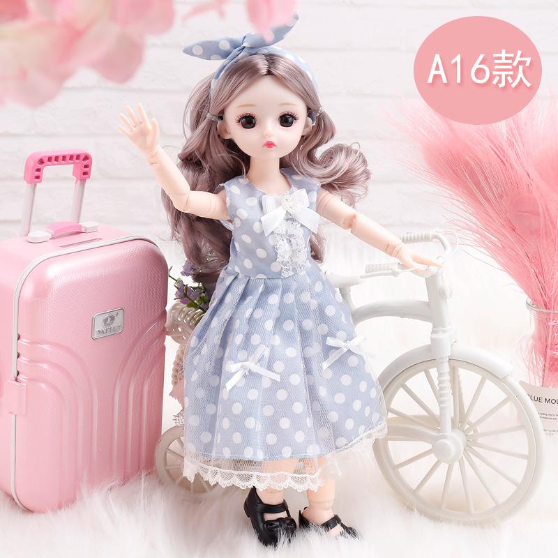 Princess Dress Up 23 Joint 3D Real Eye Doll