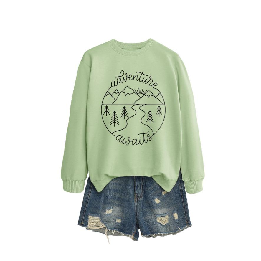 Nová kreativní módní mikina podzimní dámská mikina podzimní a zimní dámská zesílená mikina zimní mikina velké velikosti