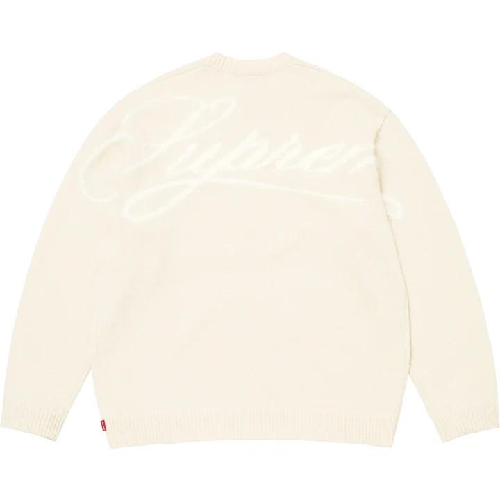 Supreme Angora Script Sweater Ivory