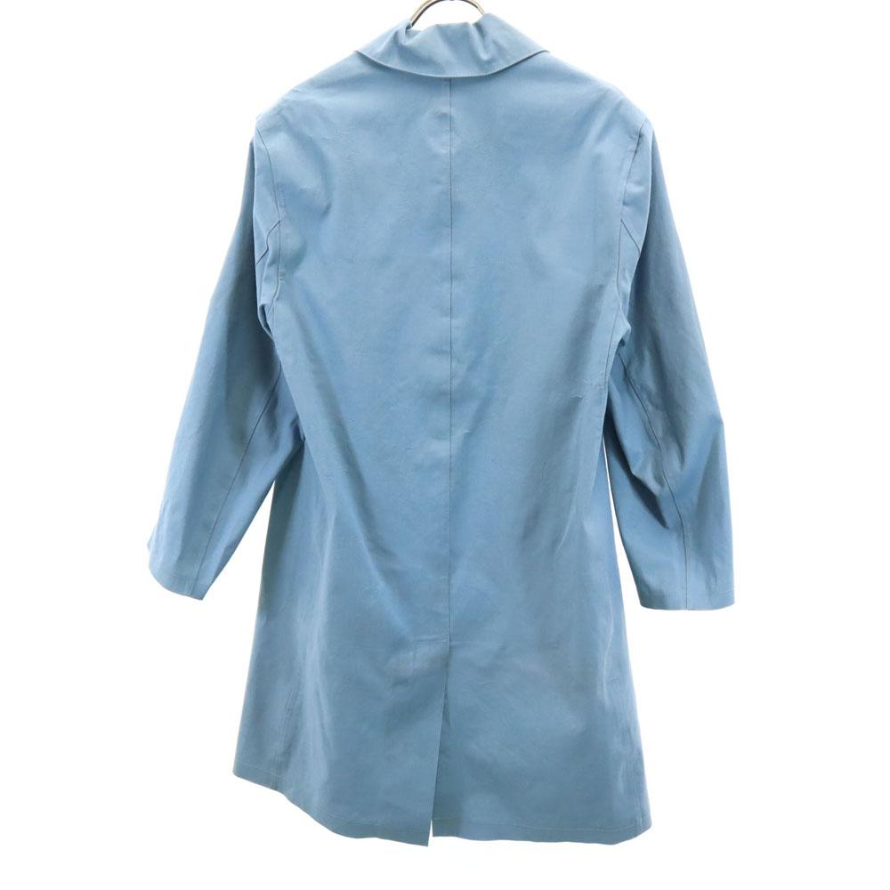 Mackintosh Made In Scotland Cotton Rubberproof Raincoat 34 Blue Women Used