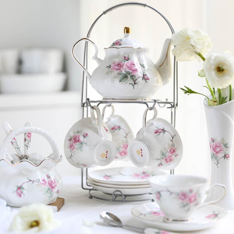 Luxurious Teapot Set, British Style Tea Sets, Bone China, Elegant Teaware, Tea Party, Teatime Afternoon Tea