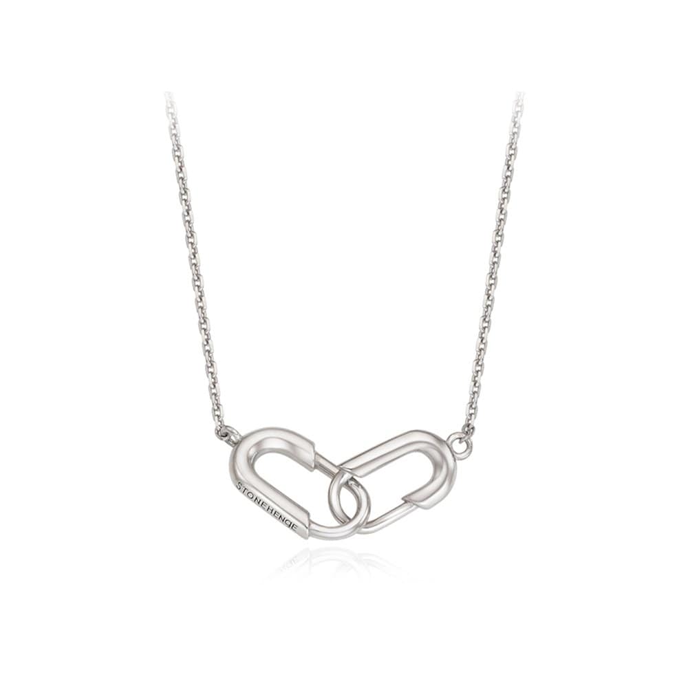 

[Stonehenge]] Silver Necklace Sc25A01A