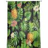 Pineapple Green Leaves Flowers Plant Tulle Sheer Window Curtains for Living Room Kitchen Children Bedroom Voile Hanging Curtain