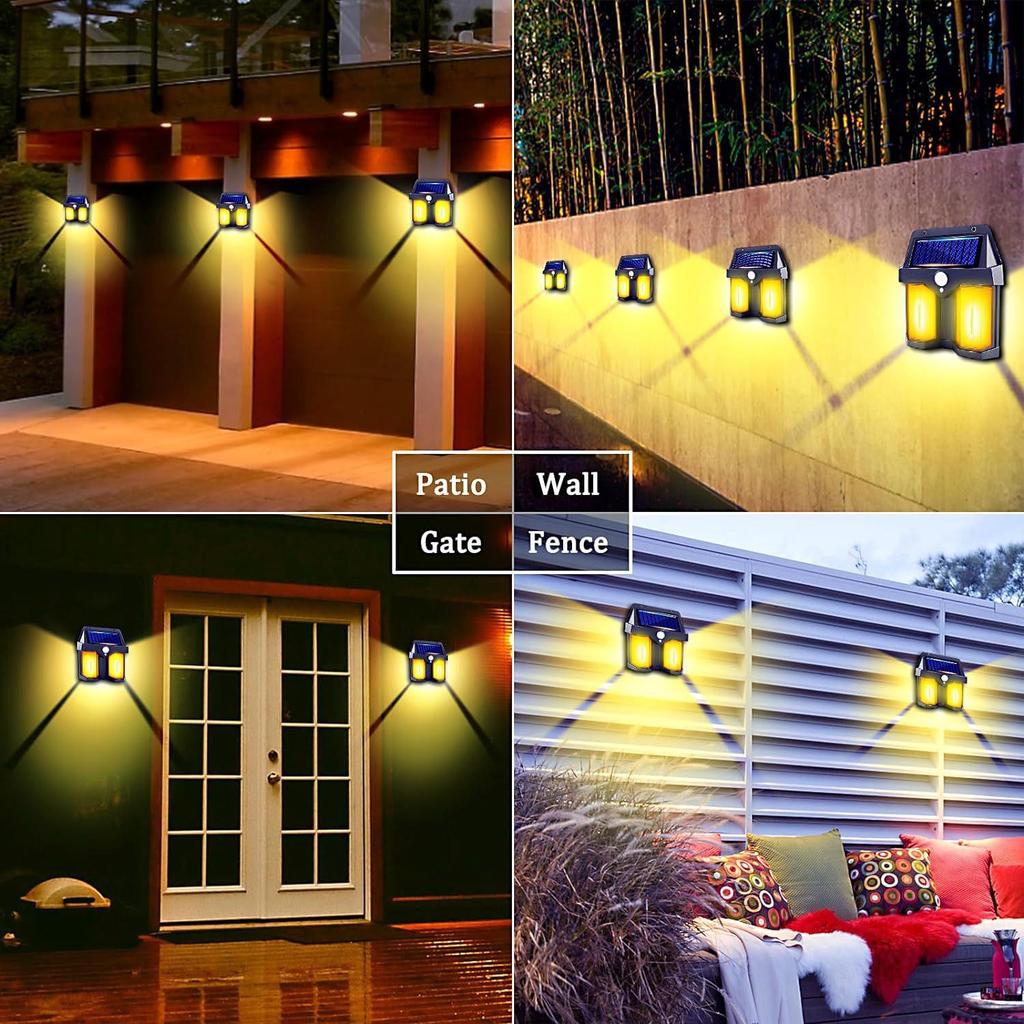 Solar LED Outdoor Waterproof Garden Light with Dusk Activation and Human Motion Sensor
