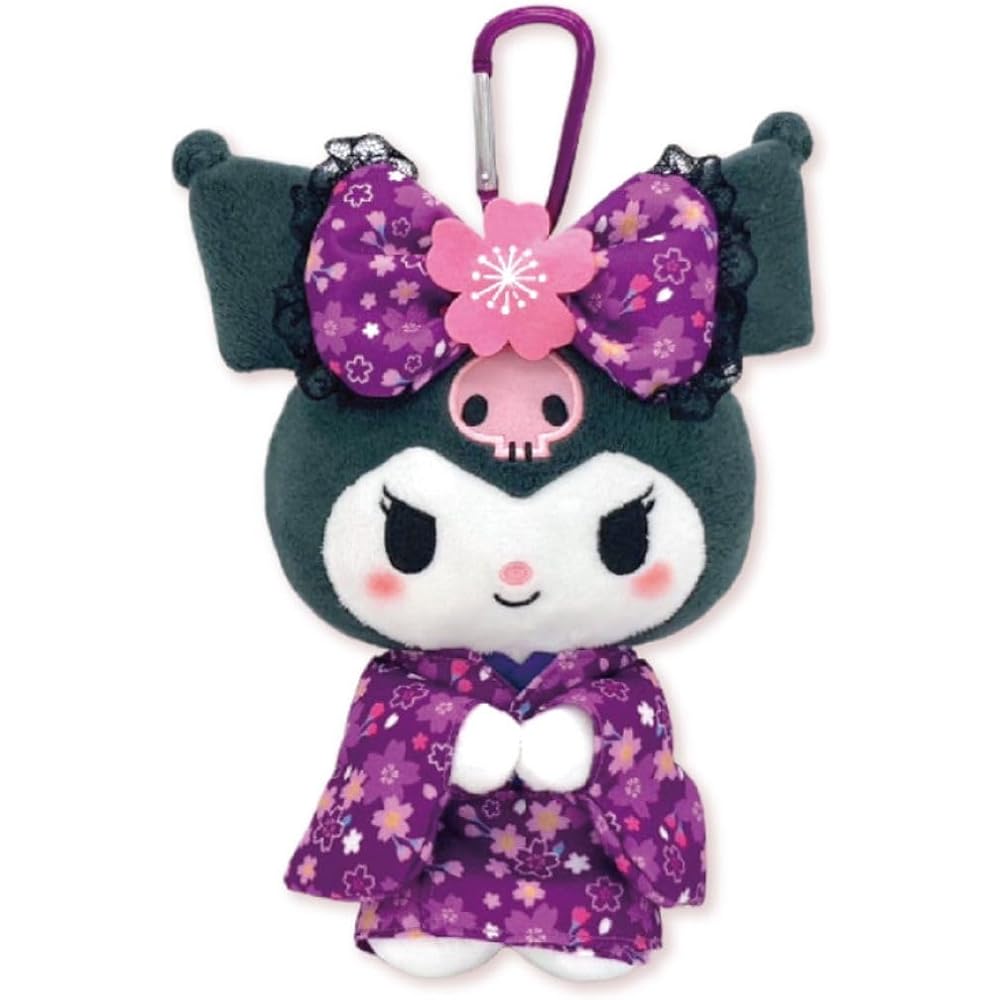 

Nakajima Corporation Eco-Friendly Plush Bag Cherry Blossom Kimono Kuromi 193612-24
