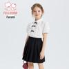 Conjunto de Camisa Preppy y Falda Plisada para Niñas Fuloumi