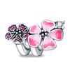 925 Sterling Silver Green Butterfly Flower Dragonfly Fit Woman's Enamel Charms Pendants Jewely Making Gifts
