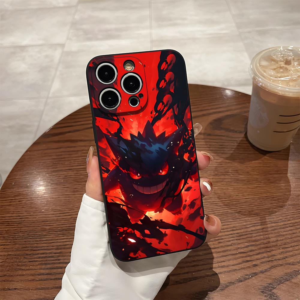 

Phone Case For 17 Pro Max Iphone 14 Pro Max 12 16 15 13 Pro 11 Xr X Xs 8 7 Plus Back Cover Anime Pokemons Gengar iPhone14