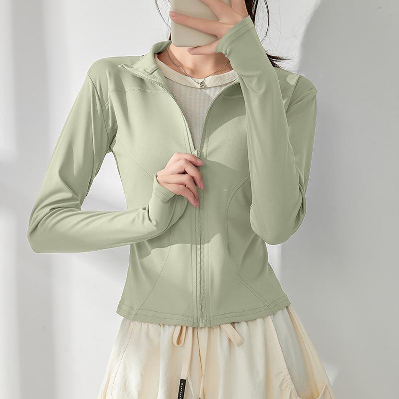 Sunscreen Clothes, Yoga Clothes, Women's Spring New Pilates Training, Sports Quick-drying Jacket, Running Fitness Top
