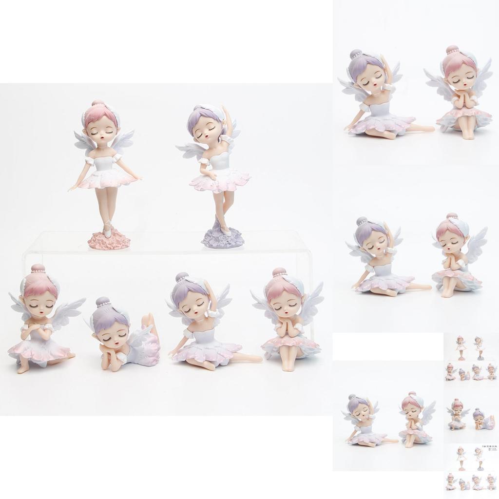 Charming Blind Box Pvc Ballet Angel Model For Desk Or Cake Decoration
