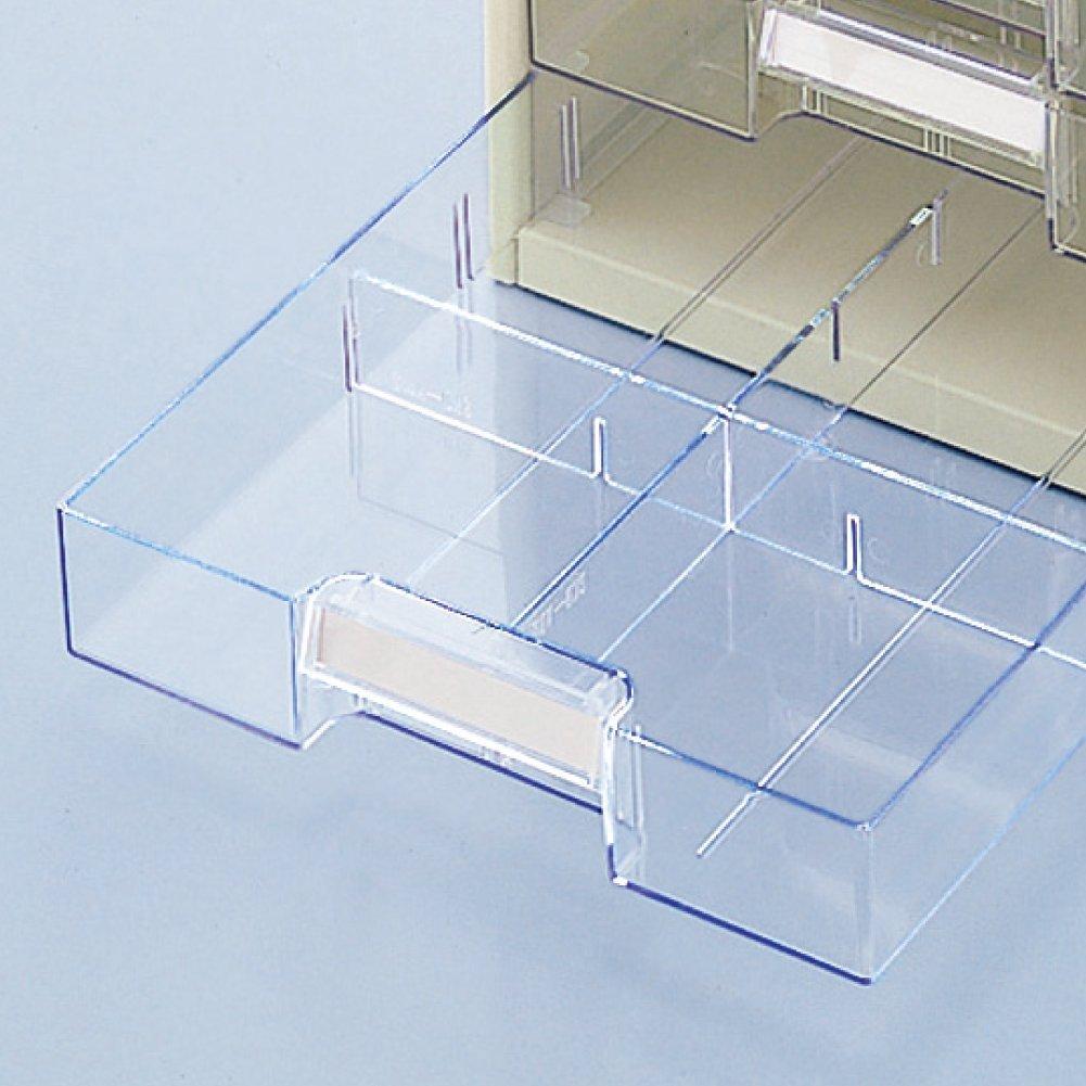 KOKUYO Brief Transparent A4 10 Fächer, Schublade, Vertikal, Etagen, LC-G10M