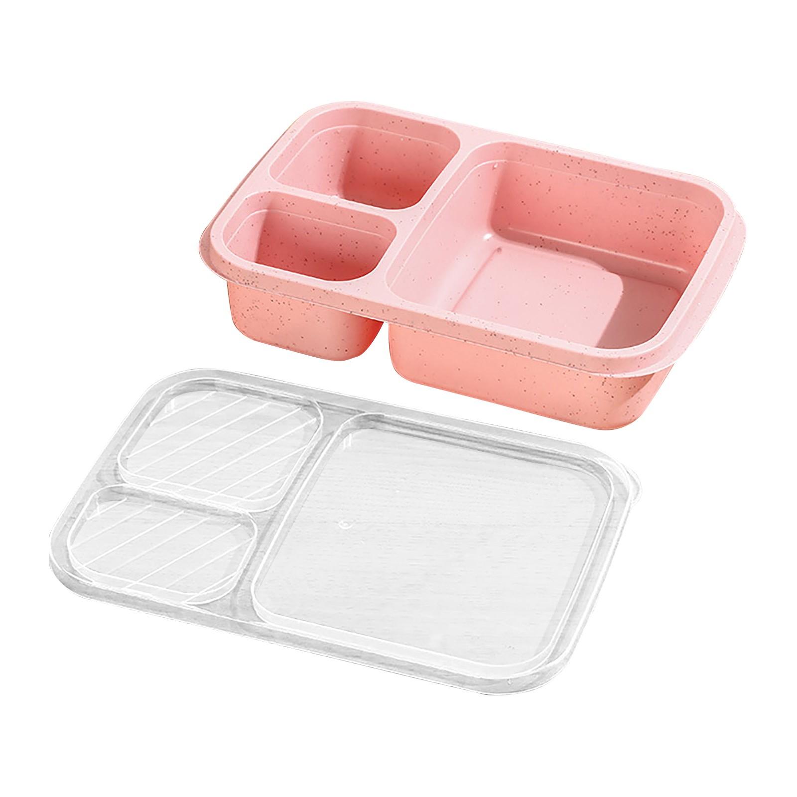 

Ланч-бокс для еды на вынос Ланч-бокс для студентов и рабочих Ланч-бокс с отсеком Пластиковый Ланч-бокс Портативный Ланч-бокс для пикника One Size розовый