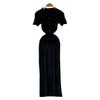 2024 Summer Korean New Elegance Retro Elegant Short Sleeve Polo Collar Waist-Tight Slimming Knitted Hip-Wrapped Dress