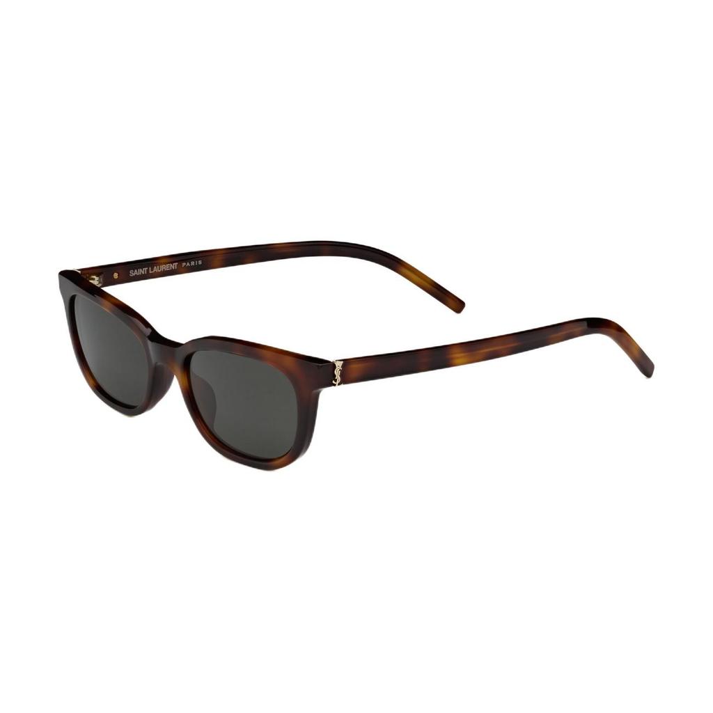 Saint Laurent Oval Sunglasses In Havana Gray Unisex Sunglasses 862898Y99562359