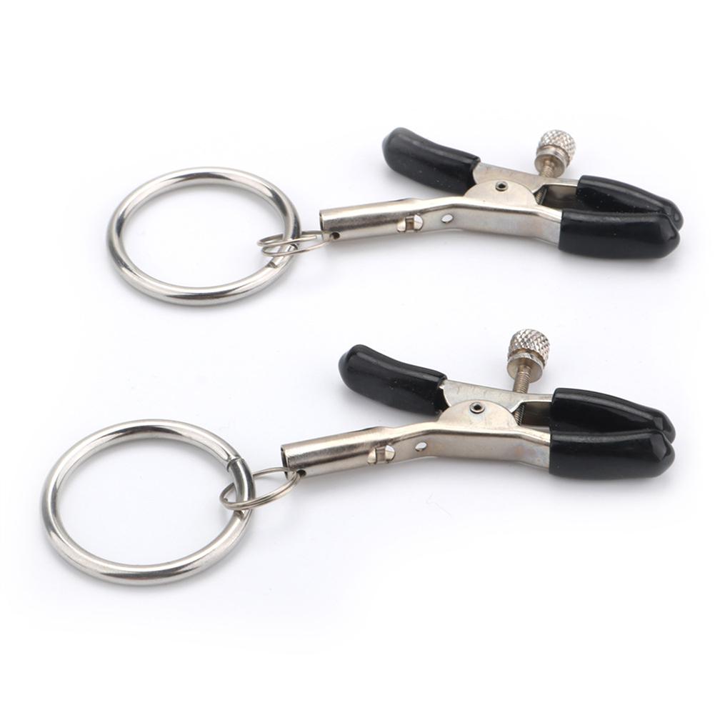 Nipple Clips Clamps Nipple Adjustable Pressure Breast Clamps Stainless Steel Non Piercing Nipple Rings For Women/Men