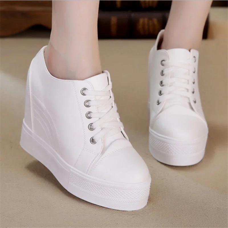 Women Winter Platform Sneakers Warm Fur Plush Insole Ankle Boots Women Spring Chunky Shoes Lace-up Tennis Shoes Woman Mujer 11CM