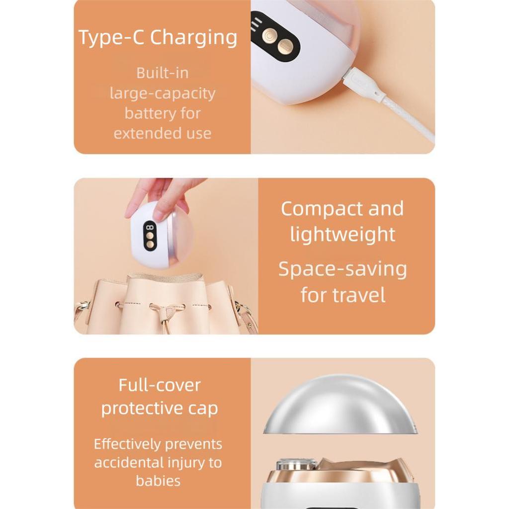 3 In 1 Electric Nail Trimmer Automatic Polished Baby Nails Scissors Clipper Manicure Cutter Supplies With LED Lighting