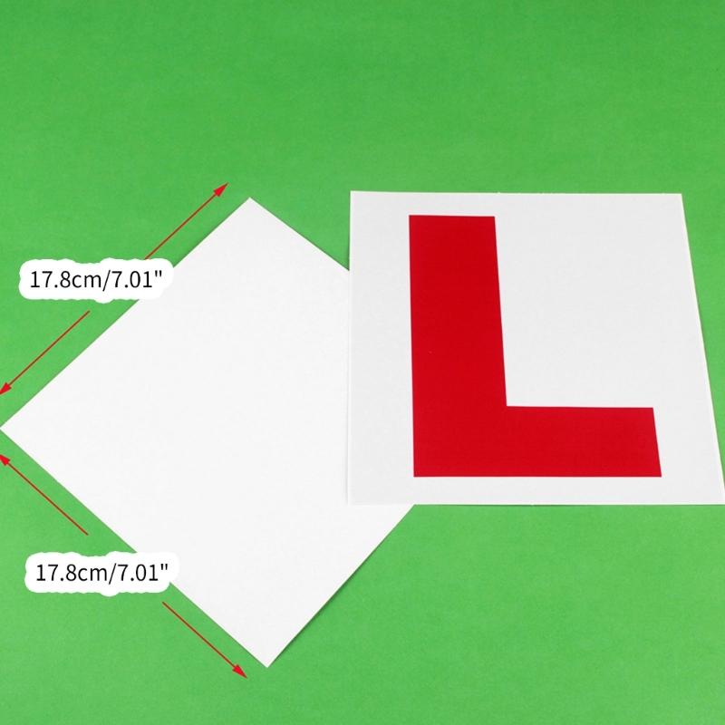 Strapazierfähiger selbstklebender Autoaufkleber für Fahranfänger-Schild Wasserdichte Aufkleber in L-Form Schützen Autolack