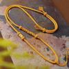 Elegant Hand-Woven Jade Pendant Necklace with Jadeite, Gold Longevity Lock, Amber, Safety Buckle, and Hetian Jade Cord