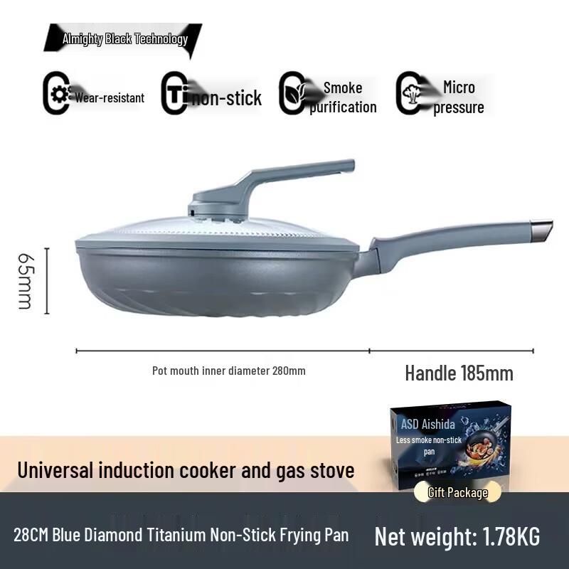 

ASD Blue Diamond Titanium Non-Stick Frying Pan