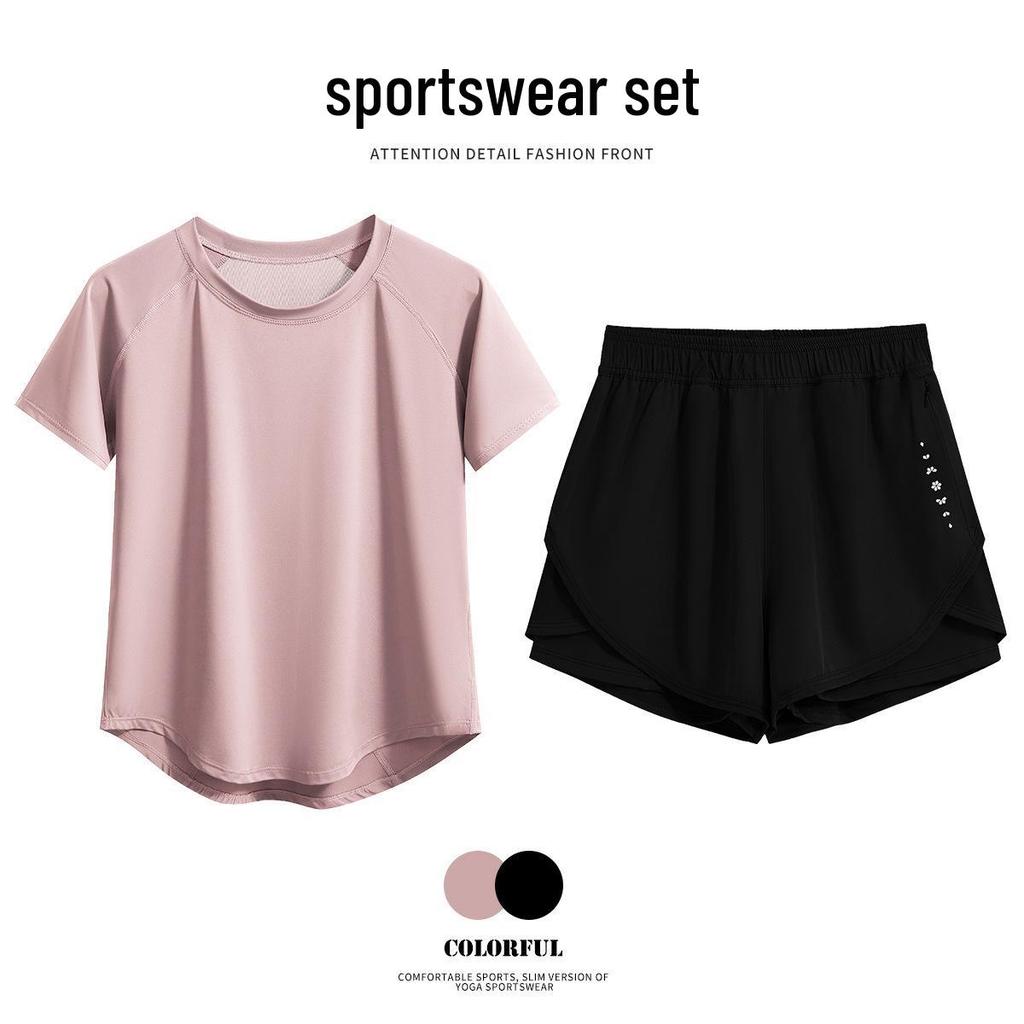 Unisex Quick-Dry Sweat-Wicking Running T-Shirt: Lightweight, Loose Fit, Short Sleeve, Ideal for Summer Fitness and Yoga.